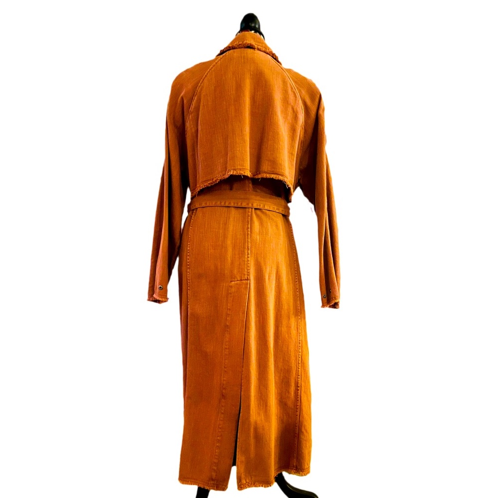 FREE PEOPLE cotton trenchcoat size XS/S Excellent condition! - Picture 2 of 8
